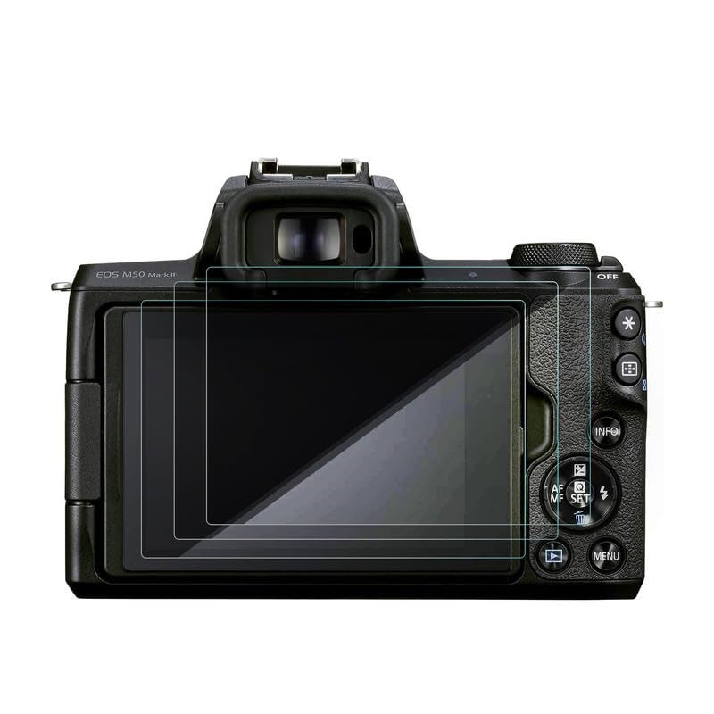 FCS DSLR Camera Screen Protector for Canon EOS M50, 3 Pcs | Crystal Clear Protection with 9H Hardness Armor - Image 1
