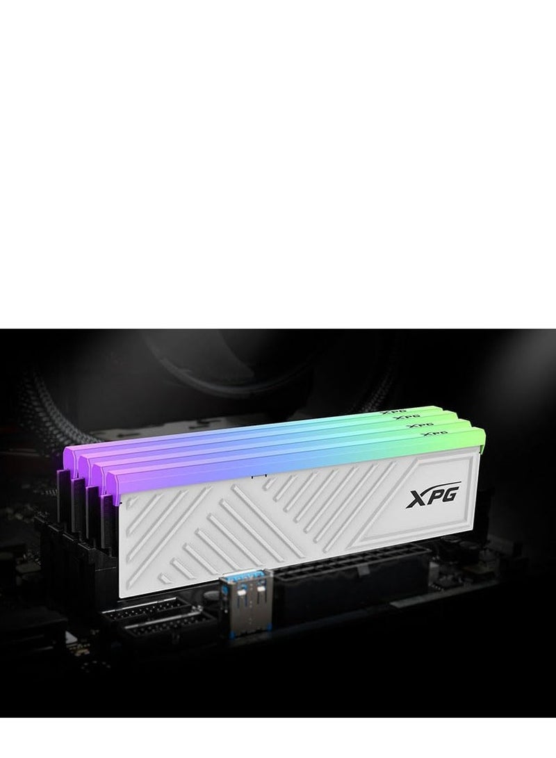 ADATA XPG SPECTRIX D35G RGB DDR4 3600MHz CL18 16GB (2x8GB) PC4-28800 RAM 288-Pin UDIMM Desktop Memory Kit White Heatsink (AX4U36008G18I-DTWHD35G) - Image 2