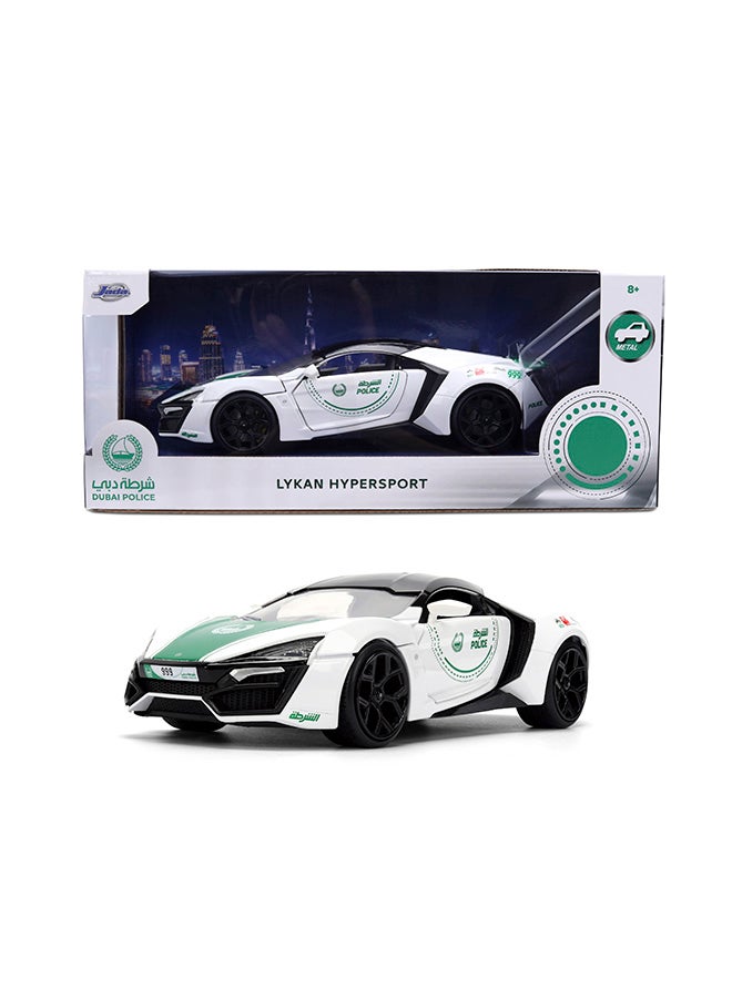 JADA جادا - شرطة دبي وموتر ليكان هايبر سبورت - نموذج مصبوب مقاس 1:24 - Image 2