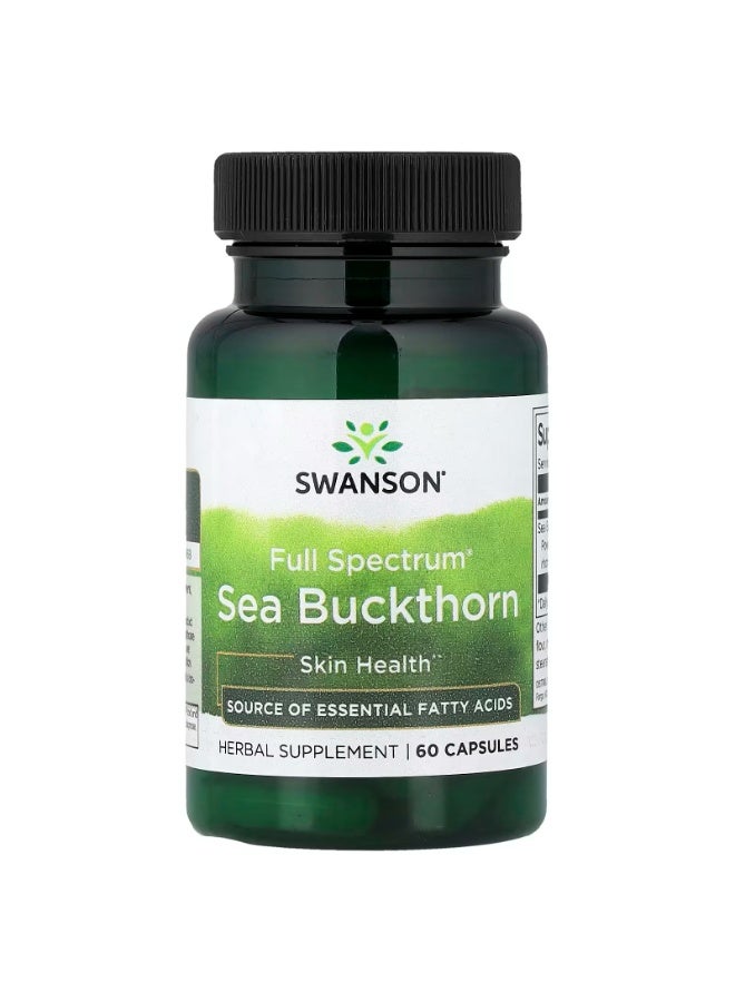 SWANSON Full Spectrum® Sea Buckthorn, 60 Capsules (400 mg per Capsule) - Image 1