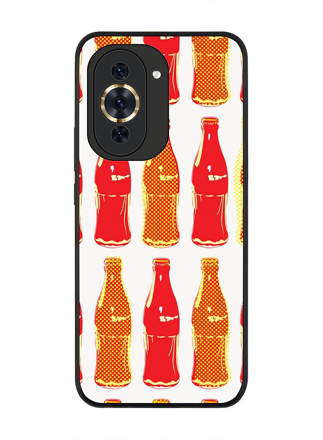 Stylizedd Rugged Black edge case for Huawei nova 10 4G Slim fit Soft Case Flexible Rubber Edges Anti Drop TPU Gel Thin Cover -  Retro Cola - Image 1