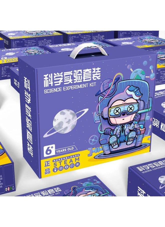 Generic - Children's Science Experiment Package Science And Technology Small Production 7 Years Old 14 Students Toy Education Suit Equipment Physics Invention Diy-Color:Sea, Land And Air Experiment 3-piece Set/free Teaching Ppt - Image 1