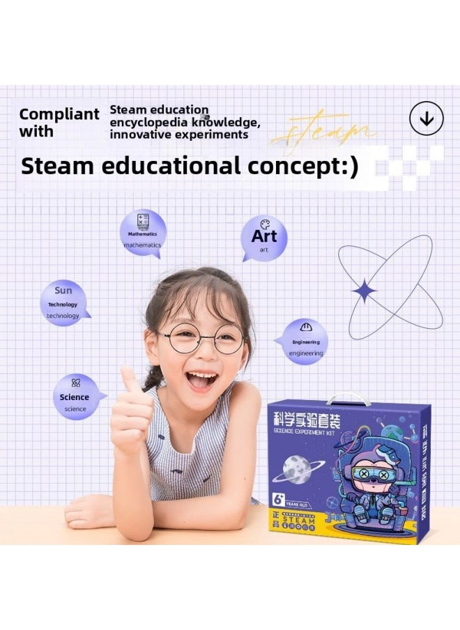 Generic - Children's Science Experiment Package Science And Technology Small Production 7 Years Old 14 Students Toy Education Suit Equipment Physics Invention Diy-Color:Sea, Land And Air Experiment 3-piece Set/free Teaching Ppt - Image 1