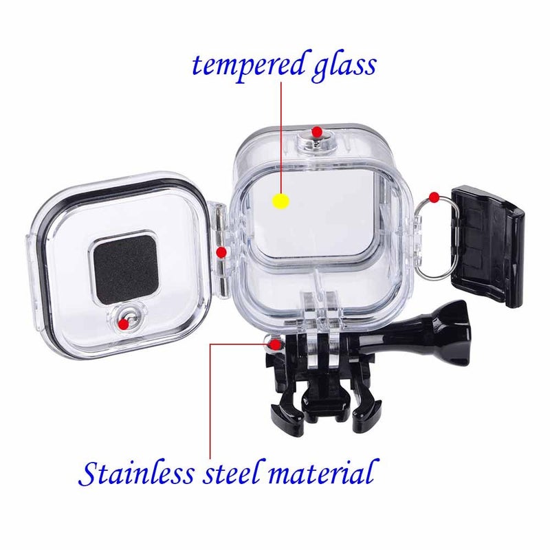 Suptig Replacement Waterproof Case Protective Housing for GoPro Hero Session Hero4 Session Hero5 Session Camera for Underwater Use Water Resistant up to 196ft (60m) - Image 2