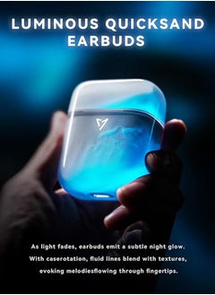 General LP1 Bluetooth 5.4 Illuminated Wireless Headphones with Moving Sand, Glowing in the Dark, with Wireless Charging Case, 32 Hours Playback, Stereo Headphones with Bass  - Image 2