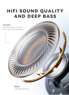 General LP1 Bluetooth 5.4 Illuminated Wireless Headphones with Moving Sand, Glowing in the Dark, with Wireless Charging Case, 32 Hours Playback, Stereo Headphones with Bass  - Image 5