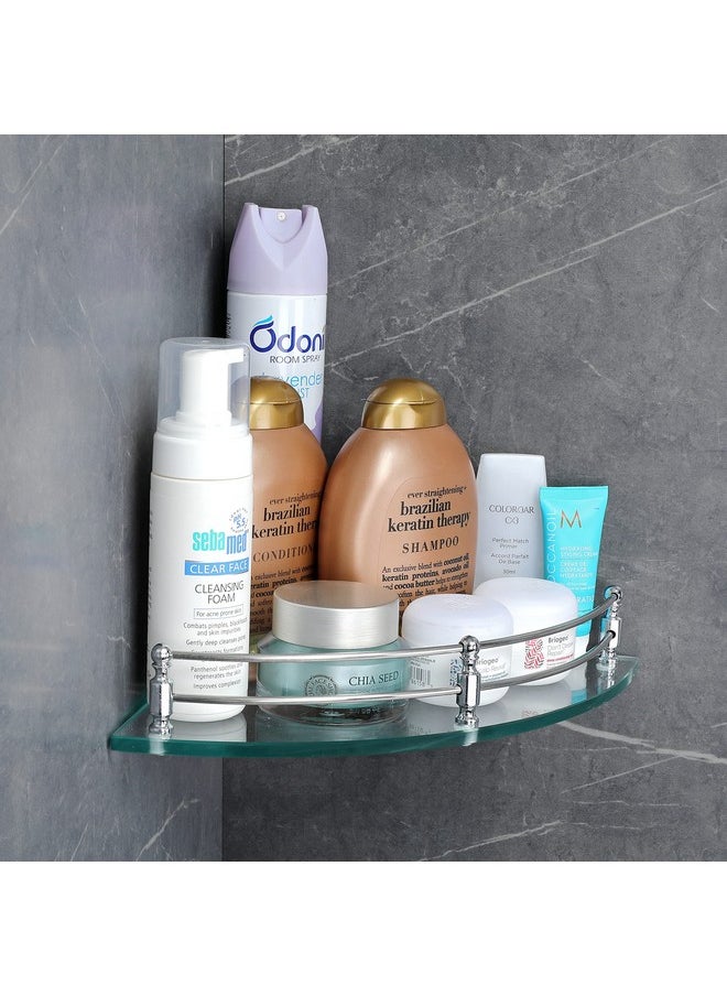 FORTUNE Glass Corner Shelf/Bathroom Shelf/Multipurpose Shelf/Living Room Corner Shelf/Wall Mount Bathroom Shelves (Transparent) (9 x 9 Inch) - (Pack of 1) - pzsku/Z2D237E2AD7FF94A9125CZ/45/_/1740118637/e14d0201-1b6b-4b98-b8d5-5256ff84d47e