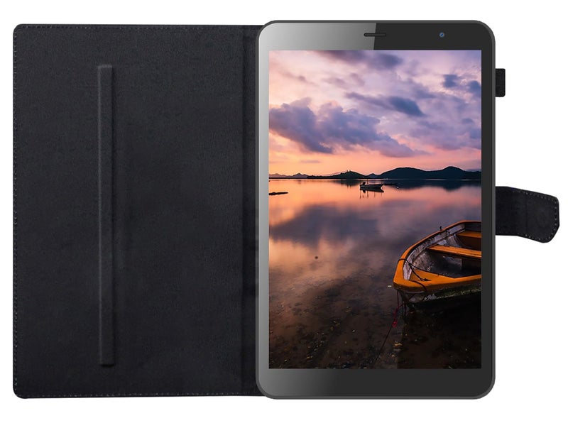 TGK Flip Cover for Acer One 8 T4-82L Tablet Case Executive Leather Built-in Pencil Holder (Black) - Image 5