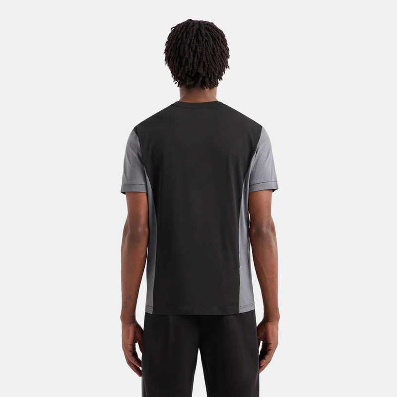 EA7 Emporio Armani Black Men's Train Athletic Colourblock T-Shirt for Men | Best Price UAE