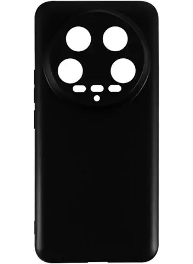 Protective Cover For Xiaomi 14 Ultra , Slim Fit Soft Back TPU Case Flexible Silicone Cover Compatible For Xiaomi 14 Ultra - Black