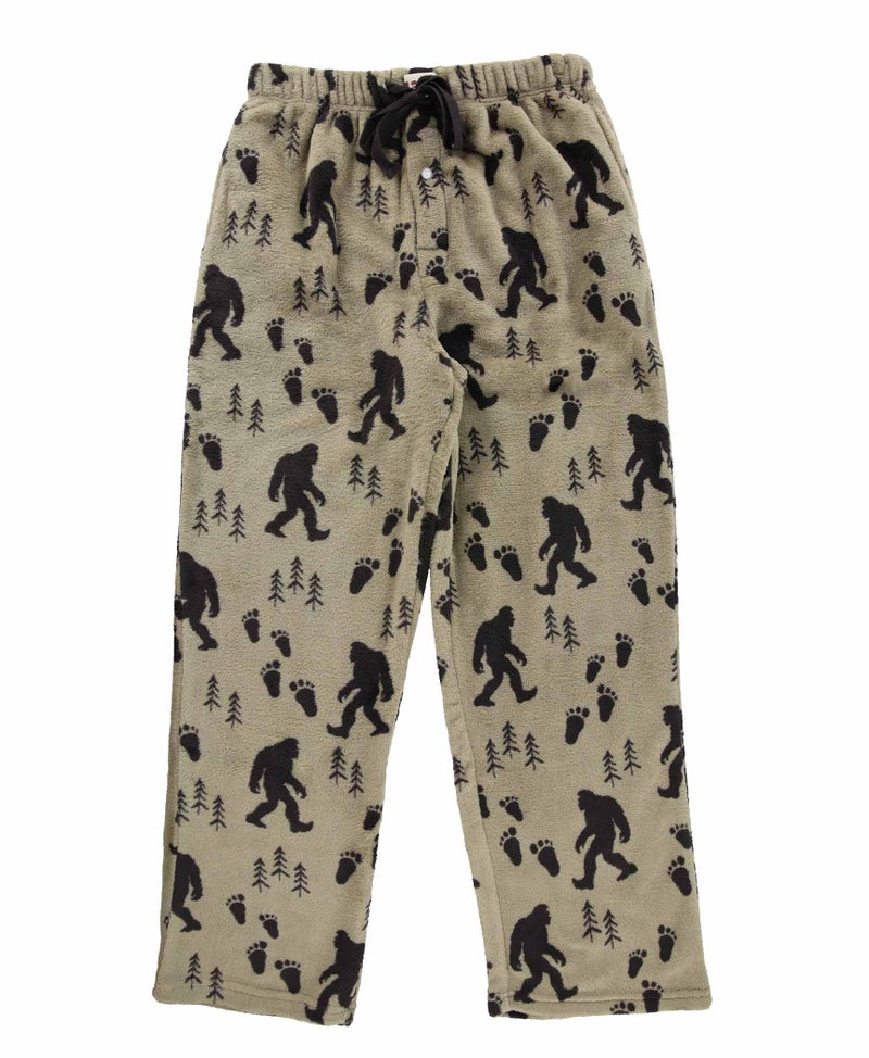 Lazy One Men's Fleece Pajama Pants, Nordic Fleece Pajama Bottoms for Men, Sasquatch (Bigfoot, Large) - Image 3