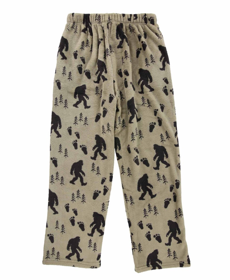 Lazy One Men's Fleece Pajama Pants, Nordic Fleece Pajama Bottoms for Men, Sasquatch (Bigfoot, Large) - Image 4