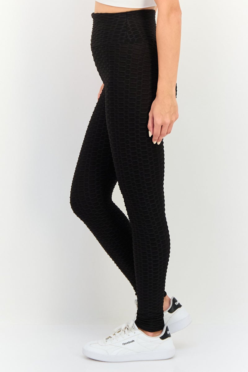 FOREVER 21 سراويل ليغينغز رياضية نسائية مناسبة للتدريب، سوداء - Image 3