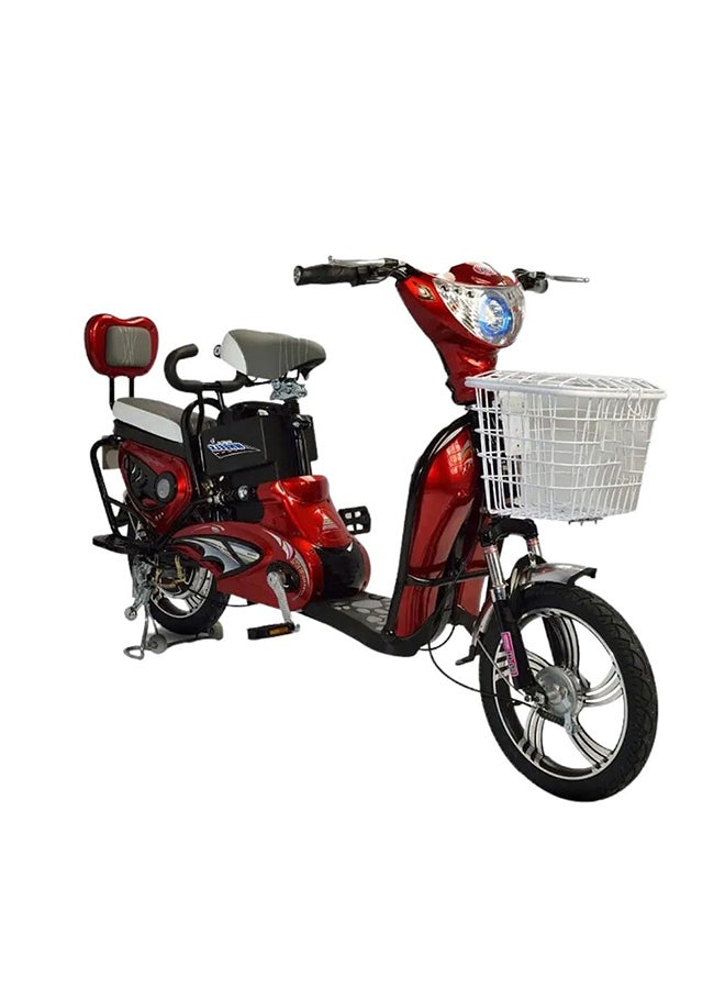 Megawheels دراجة نارية كهربائية 35 سرعة بطارية 48v-48ah شحن 48v-12ah (أحمر) للبالغين - Image 2