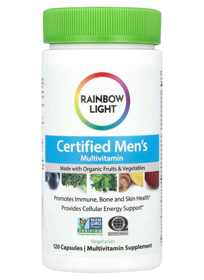 Rainbow Light Certified Men's Multivitamin 120 Capsules 