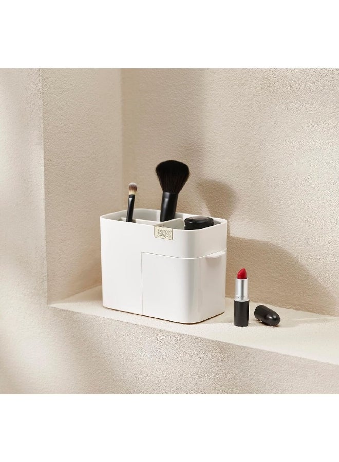 جوزيف جوزيف منظم مستحضرات التجميل فيفا صغير الحجم ومتين مع درج أبيض فاتح 12 × 17 × 9.5 سم 75003 - Image 3