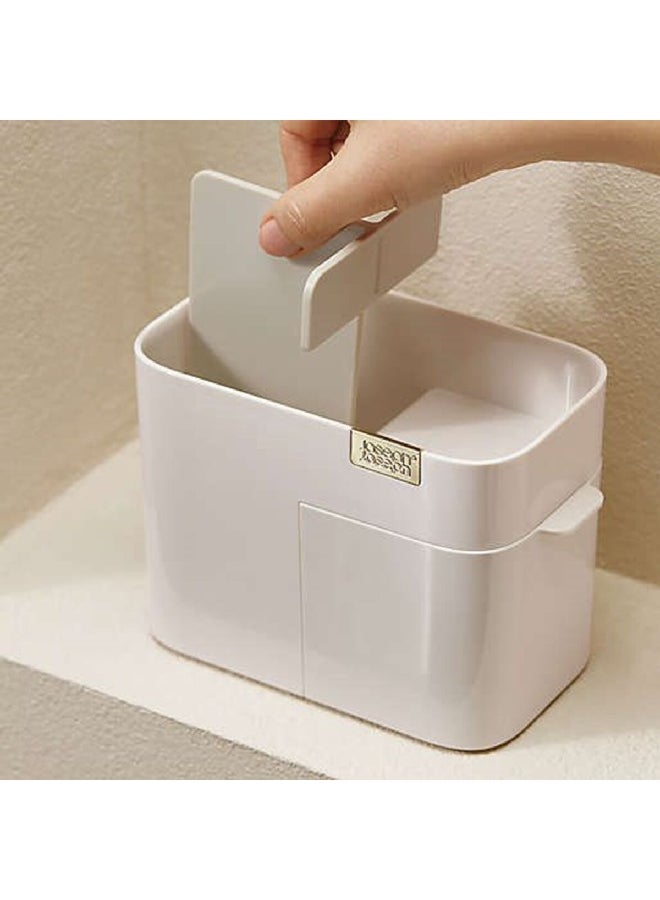 جوزيف جوزيف منظم مستحضرات التجميل فيفا صغير الحجم ومتين مع درج أبيض فاتح 12 × 17 × 9.5 سم 75003 - Image 4