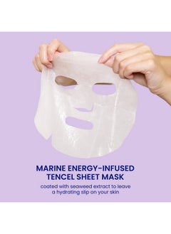 FACETORY FACETORY K Beauty Face Mask Skin Care - SEA THE RADIANCE PLUMPING Sheet Mask with Peptides & Seaweed Extract | Hydrates, Firms, Rejuvenates (5 Pack)  - Image 5
