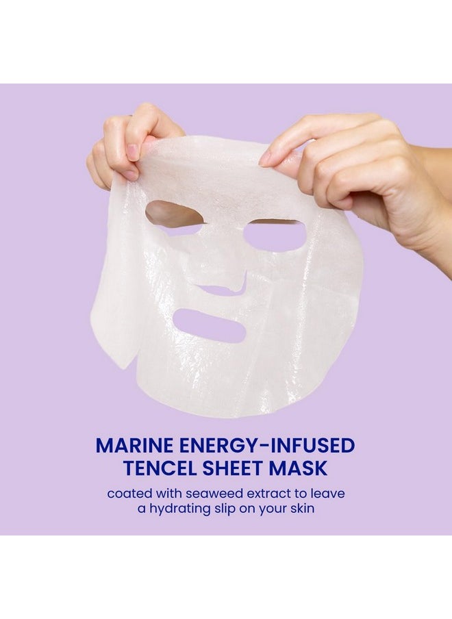 FACETORY FACETORY K Beauty Face Mask Skin Care - SEA THE RADIANCE PLUMPING Sheet Mask with Peptides & Seaweed Extract | Hydrates, Firms, Rejuvenates (5 Pack)  - Image 5