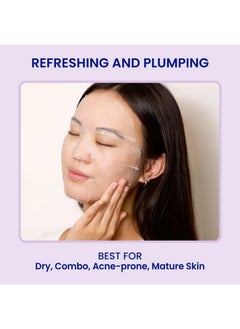 FACETORY FACETORY K Beauty Face Mask Skin Care - SEA THE RADIANCE PLUMPING Sheet Mask with Peptides & Seaweed Extract | Hydrates, Firms, Rejuvenates (5 Pack)  - Image 3