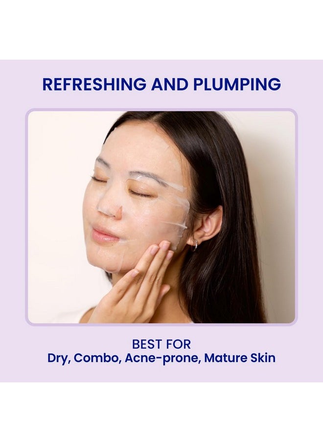 FACETORY FACETORY K Beauty Face Mask Skin Care - SEA THE RADIANCE PLUMPING Sheet Mask with Peptides & Seaweed Extract | Hydrates, Firms, Rejuvenates (5 Pack)  - Image 3