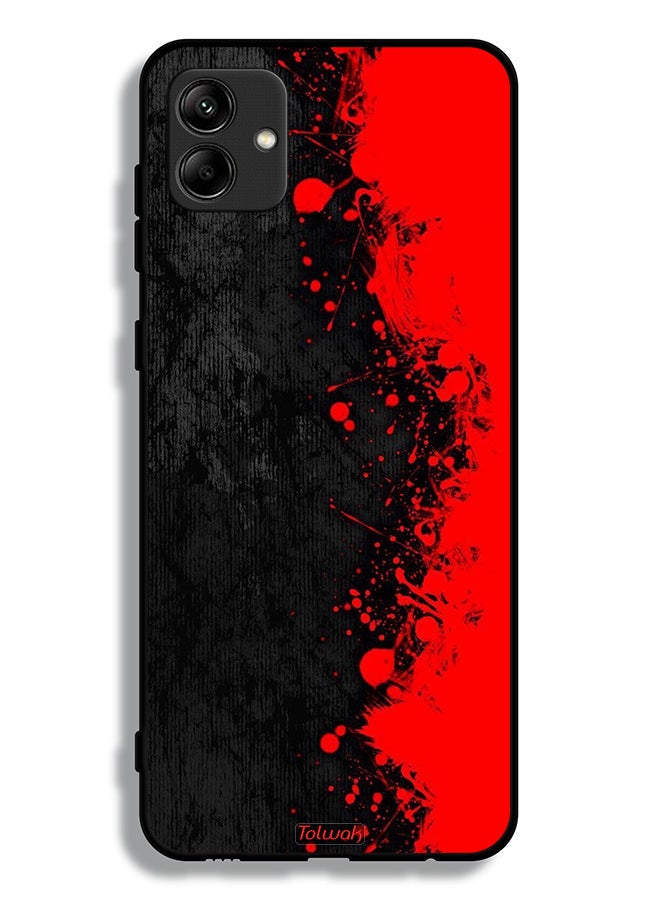 Tolwak Samsung Galaxy M04 Protective Case Cover Paint Abstract Pattern - Image 1