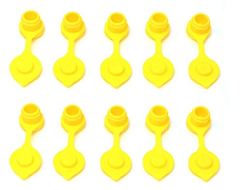JSP Manufacturing 10 Pack Universal Large Yellow Fuel Gas Can Vent Caps Chilton Briggs Rotopax Gott - Image 1