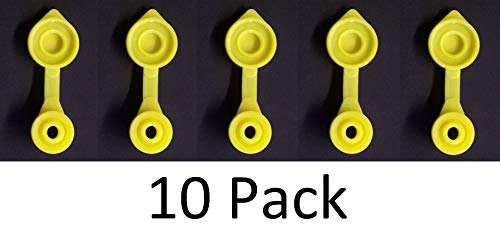 JSP Manufacturing 10 Pack Universal Large Yellow Fuel Gas Can Vent Caps Chilton Briggs Rotopax Gott - Image 2