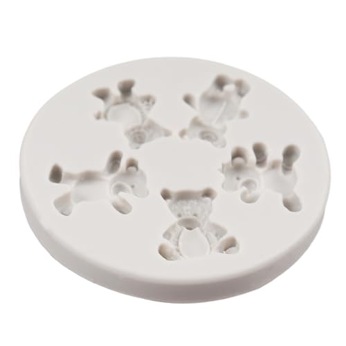 FCKEMLDS Bear Silicone Fondant Molds Bear Candy Chocolate Molds For Cake Decoration Cupcake Topper Chocolate Candy Polymer Clay Gum Paste - Image 5