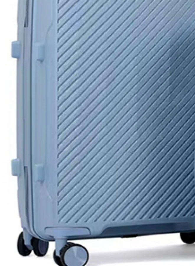 إن كي أكس مجموعة أنيقة وعملية من 3 قطع من حقائب السفر الصلبة باللون الأزرق الفاتح، مقاس 20*24*28 بوصة - Image 4