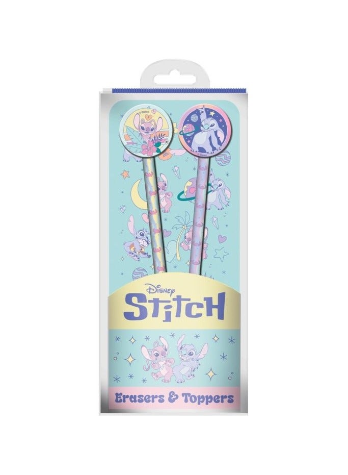 LILO & STITCH (PLANETARY) ERASER TOPPER 2PK (WALLET)