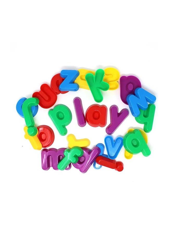 Learning Resources قوالب رملية - حروف أبجدية صغيرة (مجموعة من 26 قطعة، بلاستيك أزرق، للأعمار 3 سنوات فما فوق) - Image 2