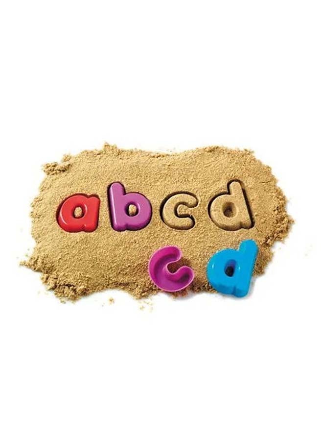 Learning Resources قوالب رملية - حروف أبجدية صغيرة (مجموعة من 26 قطعة، بلاستيك أزرق، للأعمار 3 سنوات فما فوق) - Image 1