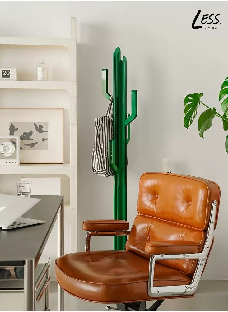 Merry Moments - Cactus Coat Stand Clothes Rack Garment Rack Clothing Rack Clothes Hangers Freestanding for Home Hotel Retail Stainless Steel Structure Green Colour H170xL40xW40 cm - Image 1