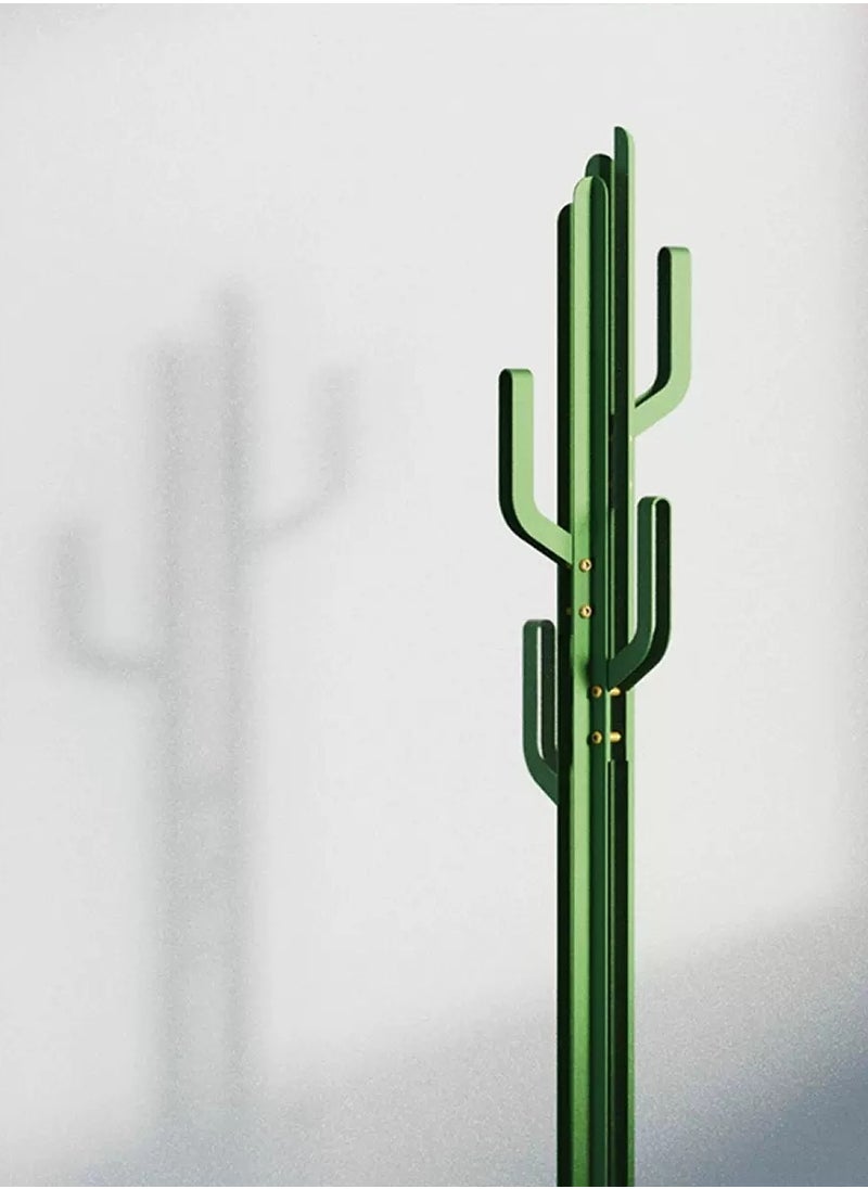 Merry Moments - Cactus Coat Stand Clothes Rack Garment Rack Clothing Rack Clothes Hangers Freestanding for Home Hotel Retail Stainless Steel Structure Green Colour H170xL40xW40 cm - Image 1