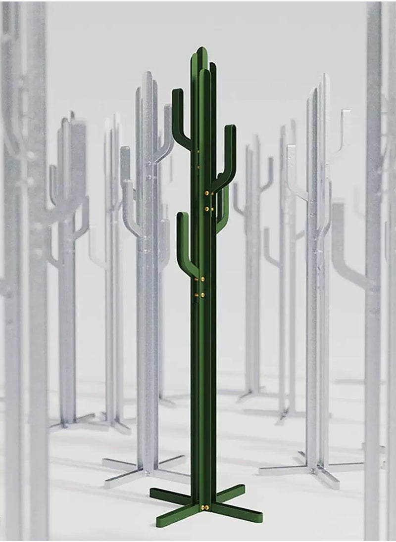 Merry Moments - Cactus Coat Stand Clothes Rack Garment Rack Clothing Rack Clothes Hangers Freestanding for Home Hotel Retail Stainless Steel Structure Green Colour H170xL40xW40 cm - Image 1