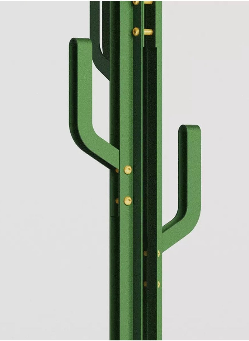 Merry Moments - Cactus Coat Stand Clothes Rack Garment Rack Clothing Rack Clothes Hangers Freestanding for Home Hotel Retail Stainless Steel Structure Green Colour H170xL40xW40 cm - Image 1