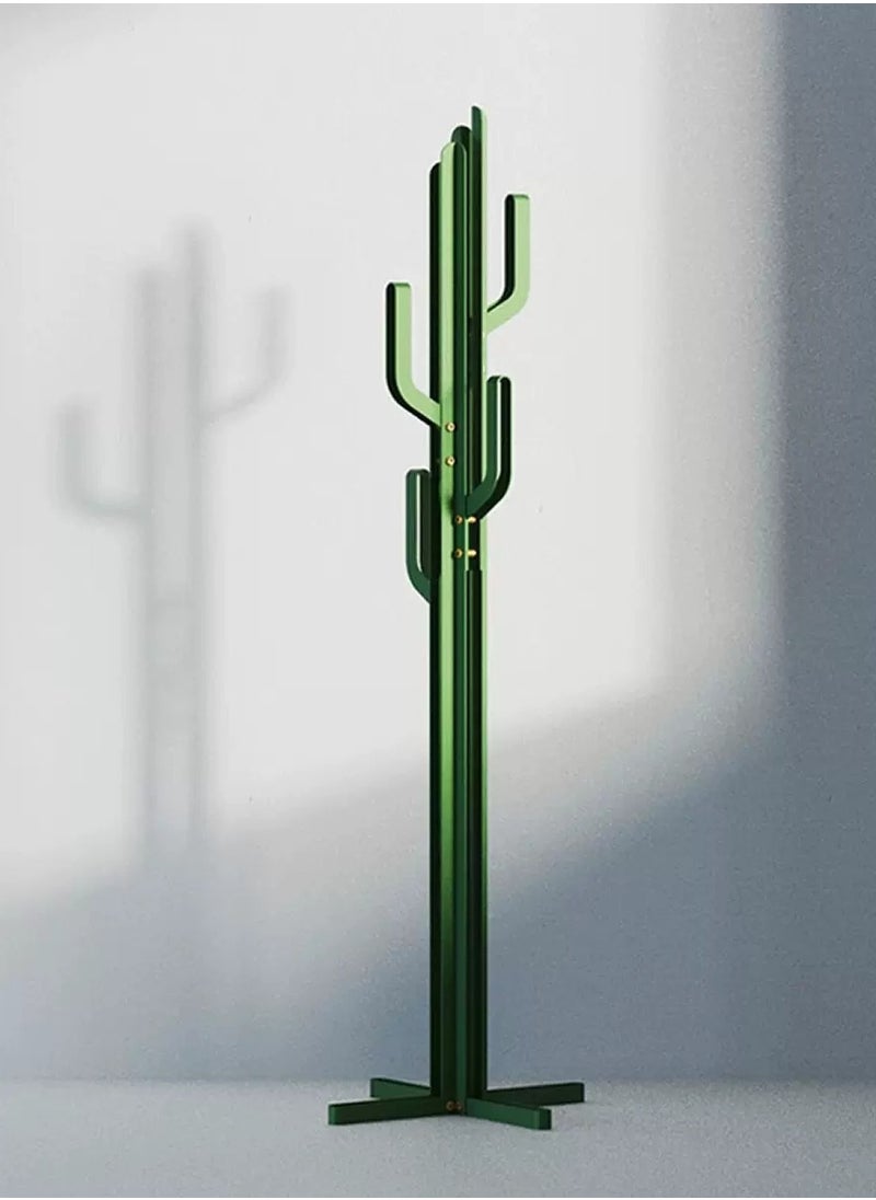 Merry Moments - Cactus Coat Stand Clothes Rack Garment Rack Clothing Rack Clothes Hangers Freestanding for Home Hotel Retail Stainless Steel Structure Green Colour H170xL40xW40 cm - Image 1