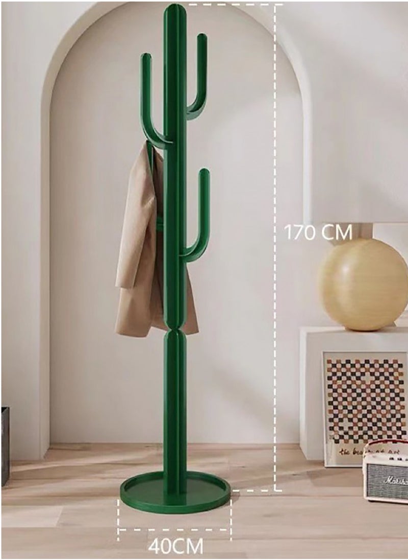 Merry Moments - Cactus Coat Stand Clothes Rack Garment Rack Clothing Rack Clothes Hangers Freestanding for Home Hotel Retail Stainless Steel Structure Green Colour H170xL40xW40 cm - Image 1