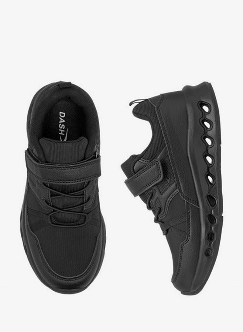 Dash Boys Panelled Sports Shoes with Hook and Loop Closure - Image 3