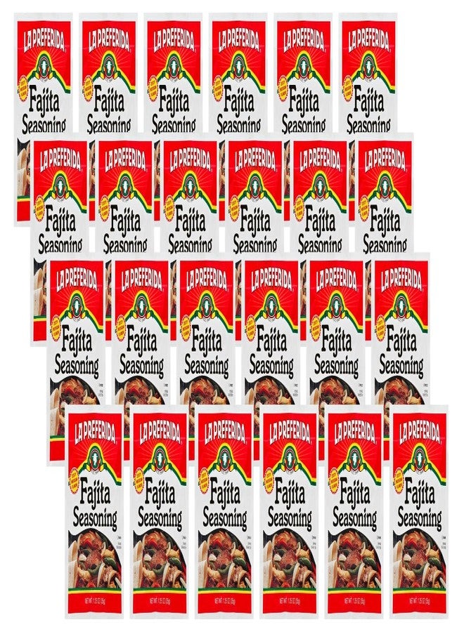 La Preferida Fajita Seasoning Mix (Bold Tex-Mex Spice Blend) for Chicken, Veggies & Steak - No MSG, No Artificial Flavors or Preservatives, 1.25oz. (Pack of 24) - Image 1