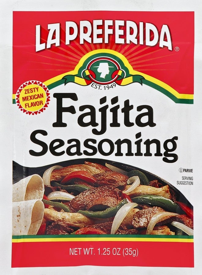 La Preferida Fajita Seasoning Mix (Bold Tex-Mex Spice Blend) for Chicken, Veggies & Steak - No MSG, No Artificial Flavors or Preservatives, 1.25oz. (Pack of 24) - Image 2