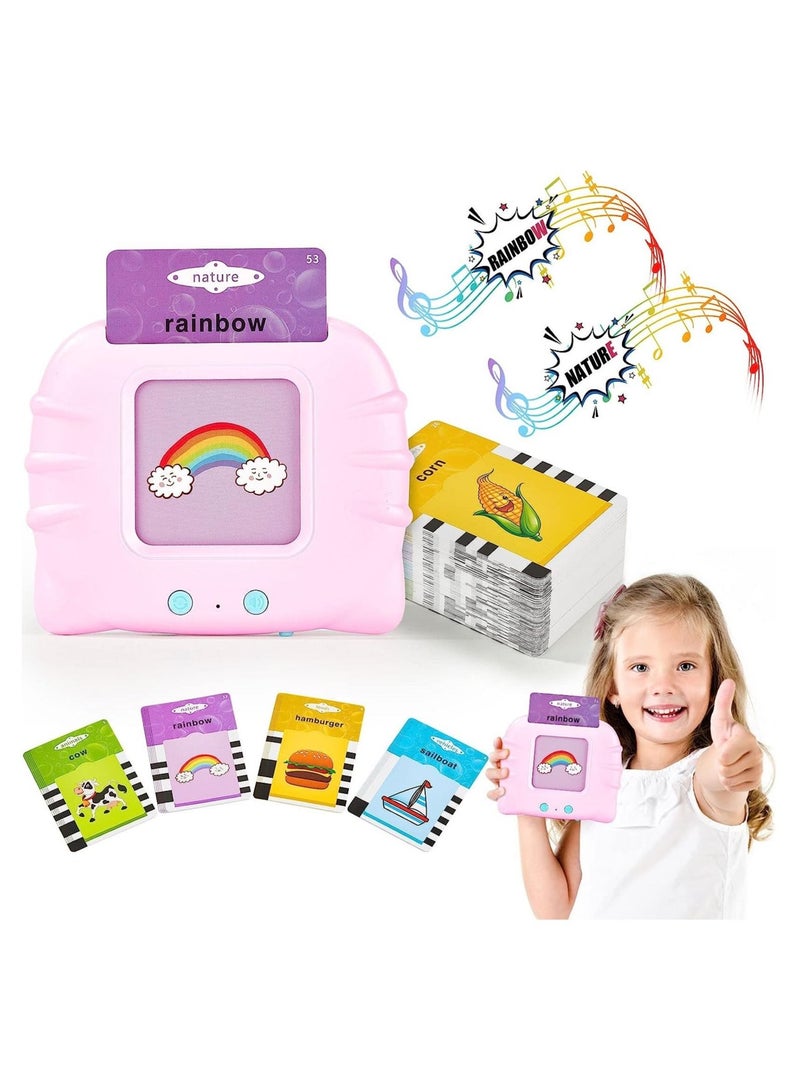 Talking Flash Cards Learning Toys,Educational Toddlers Toys for 1 2 3 4 5 6 Year Old Boys Girls,Preschool Montessori Toys with 112 Talking Baby Flash Cards 224 Words, - Image 1