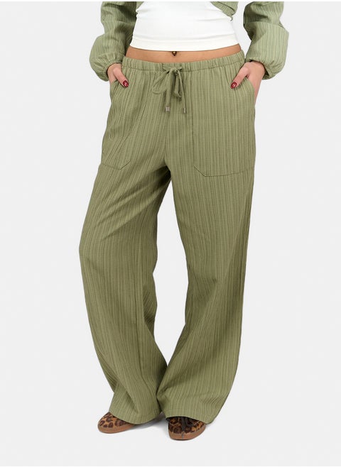 Self Pattern Tencel Pants