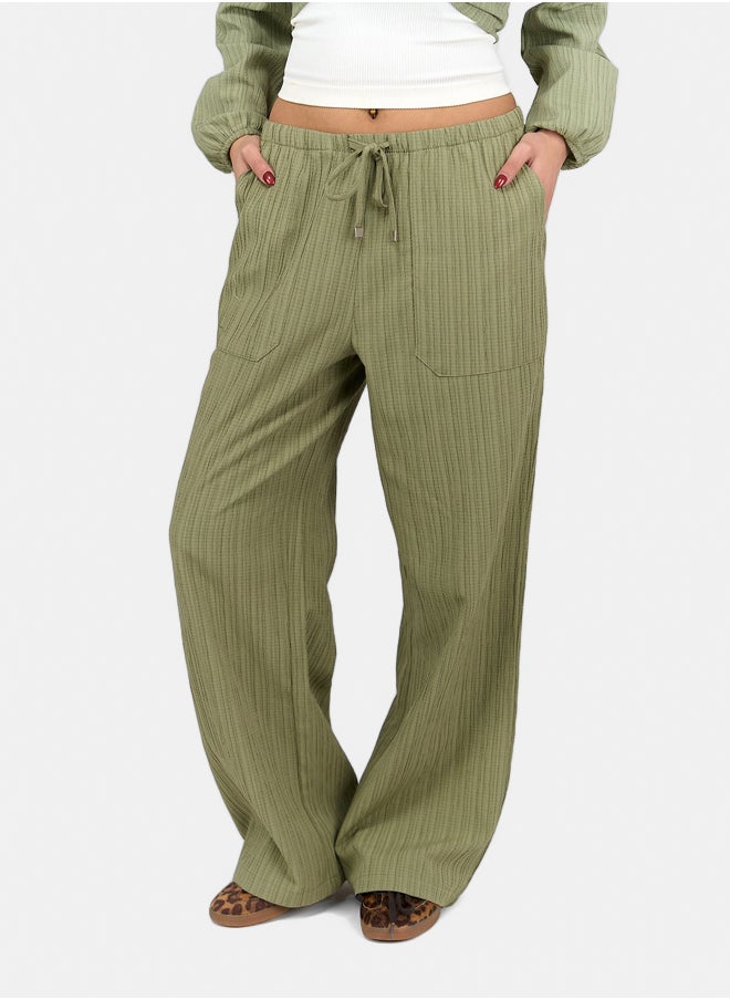 Self Pattern Tencel Pants