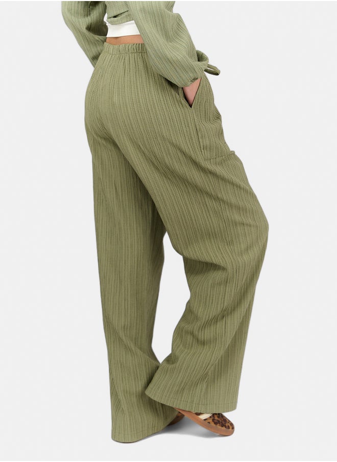 Self Pattern Tencel Pants