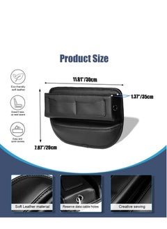 Excefore Car Seat Gap Filler Organizers,Premium Leather Automotive Accessories for Storing Cards, Phones, Wallets, Keys, and Glasses Between Front Seats  - Image 3