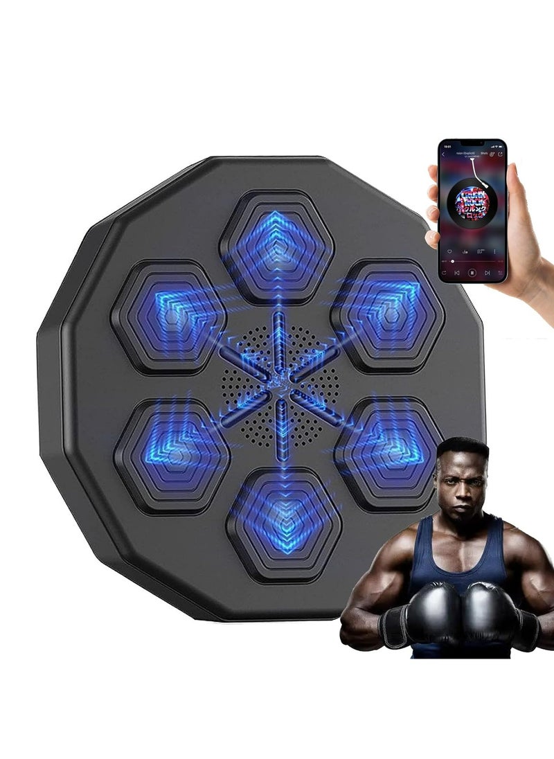 Genzy Music Boxing Machine, LED Music Boxing Machine, Wall Mounted Boxing Target, 9 Speed Modes and Counting Mode for Adults and Children Exercise  - Image 1