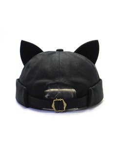 Generic Cute Versatile Cat Ears Baker Boy Cap Korean Style Army Green  - Image 2