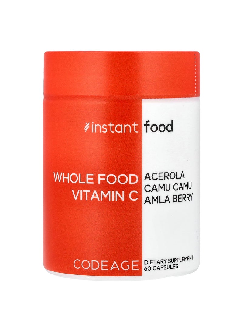 Codeage Whole Food Vitamin C, 60 Capsules